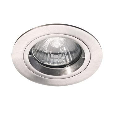 Europole Be Better Einbauspot Aluminium gebürstet, starr, GU10, Ø 80 mm