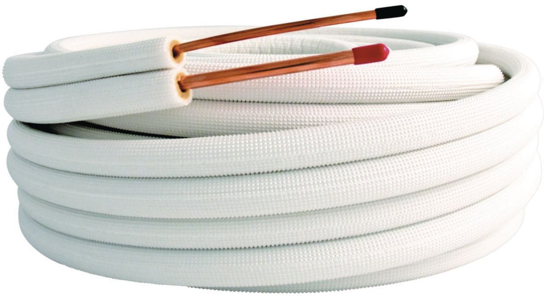 Talos Kältemittelleitung isoliert, Doppelleitung M1, 3/8" - 5/8", Isolierung 10 mm, 20 m