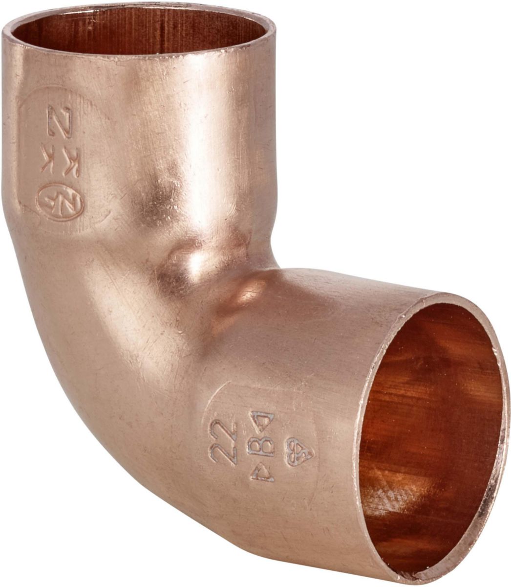 Altech Kupferbogen 90° kleiner Radius, Muffe-Muffe zum Löten, Ø 14 mm, 25 Stück