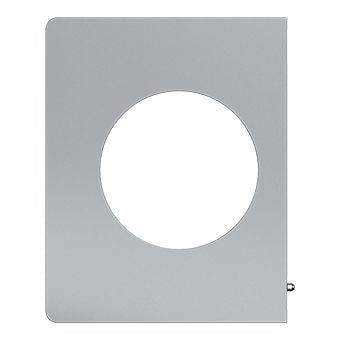Schneider Electric Odace Architecte seitliche Abschlussplatte 1-fach, Titan-Effekt, Metall
