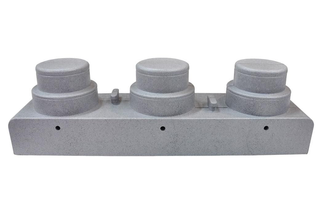 Universelle Zuluft-/Abluft-Plenumbox extraflach, einbaufertig, 3 Anschlüsse DN200 - 160 mm