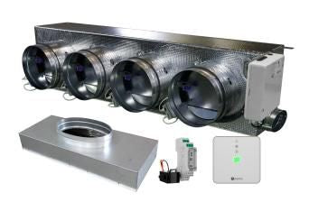 Easyzone Plenum-Pack C25 Standard vernetzt, IB8 Toshiba 4x200 03M, Rückluft-Plenum 3xC250