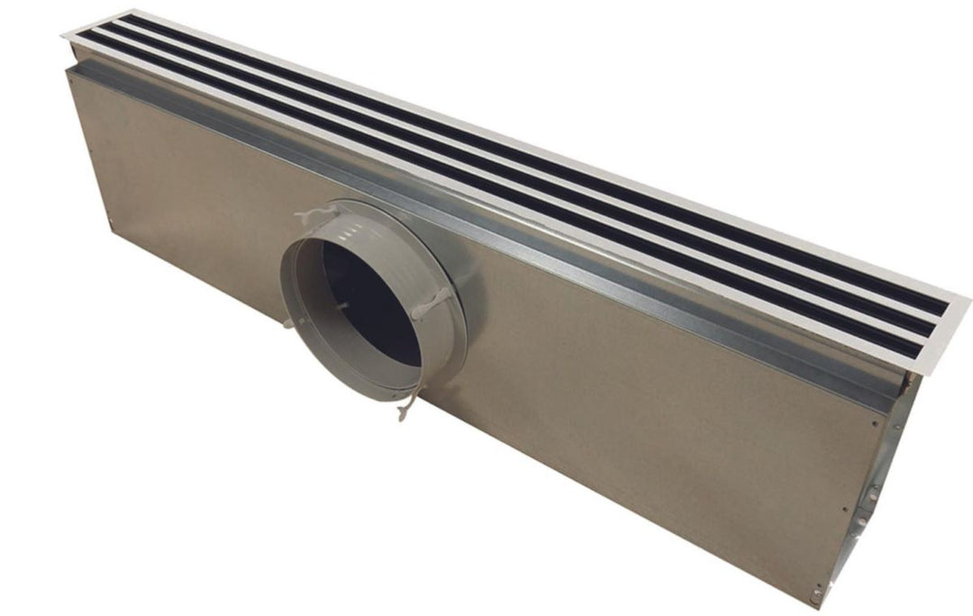 Gedämmtes Plenum L 1000 mm, 4 Schlitze