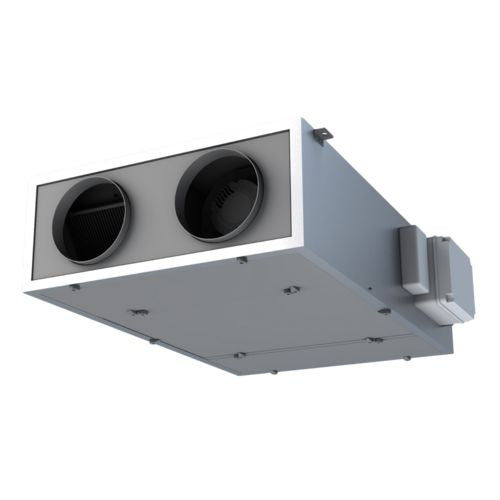 CXc315 extraflache Lüftungszentrale mit Elektro-Heizregister, 1.500 m³/h