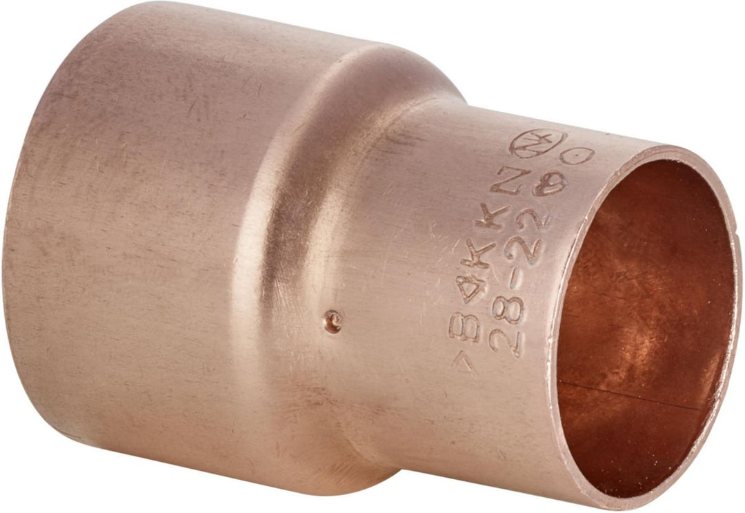 Altech Kupfer-Muffe reduziert 5240, Muffe–Muffe, Ø 22/16 mm, 2 Stück