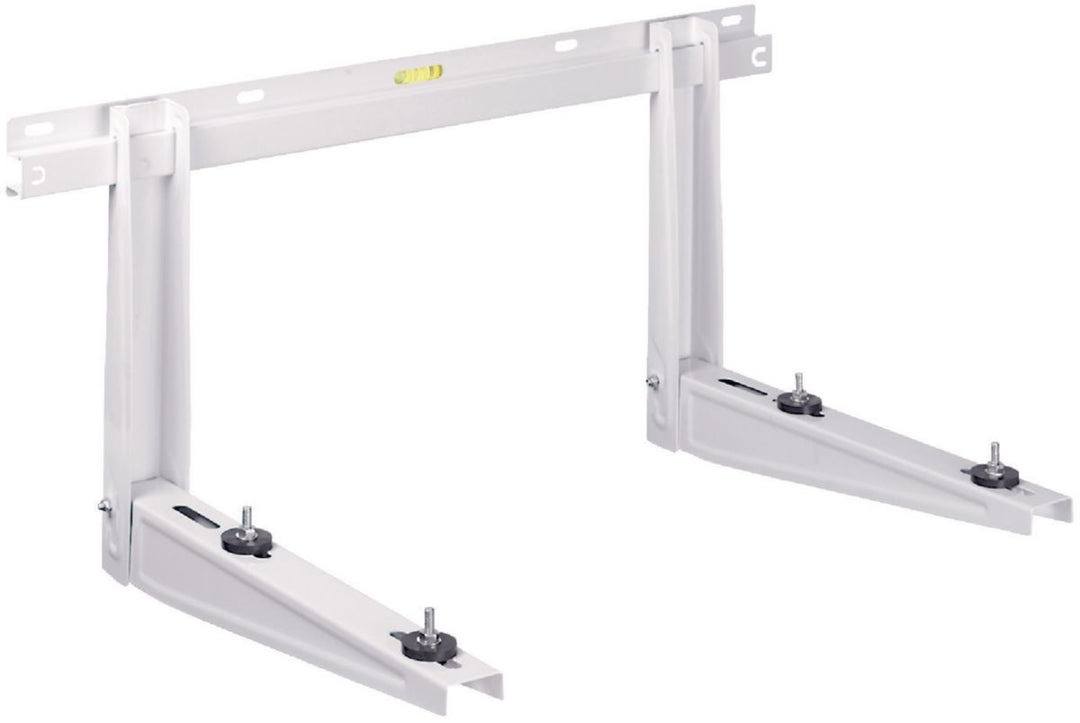 Wandkonsole für Klima-Außengeräte mit Stange und Wasserwaage, 550 x 375 x 800 mm, 70 kg je Arm