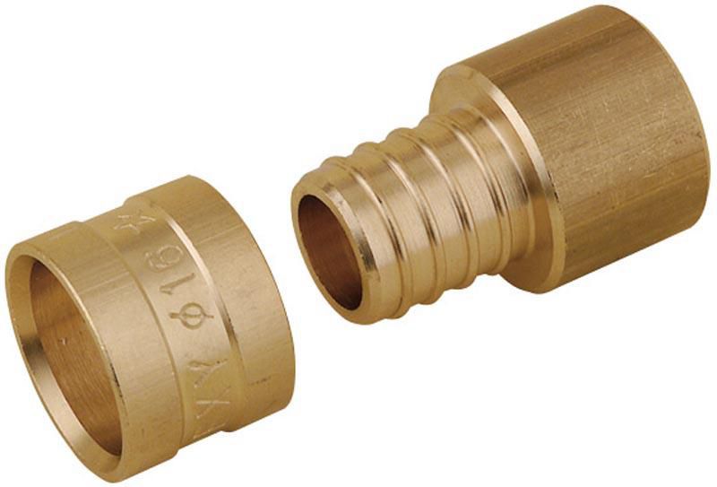 Altech PER-Gleitverbinder Kupfer 12 mm auf PER 12, Messing, 1 Stück