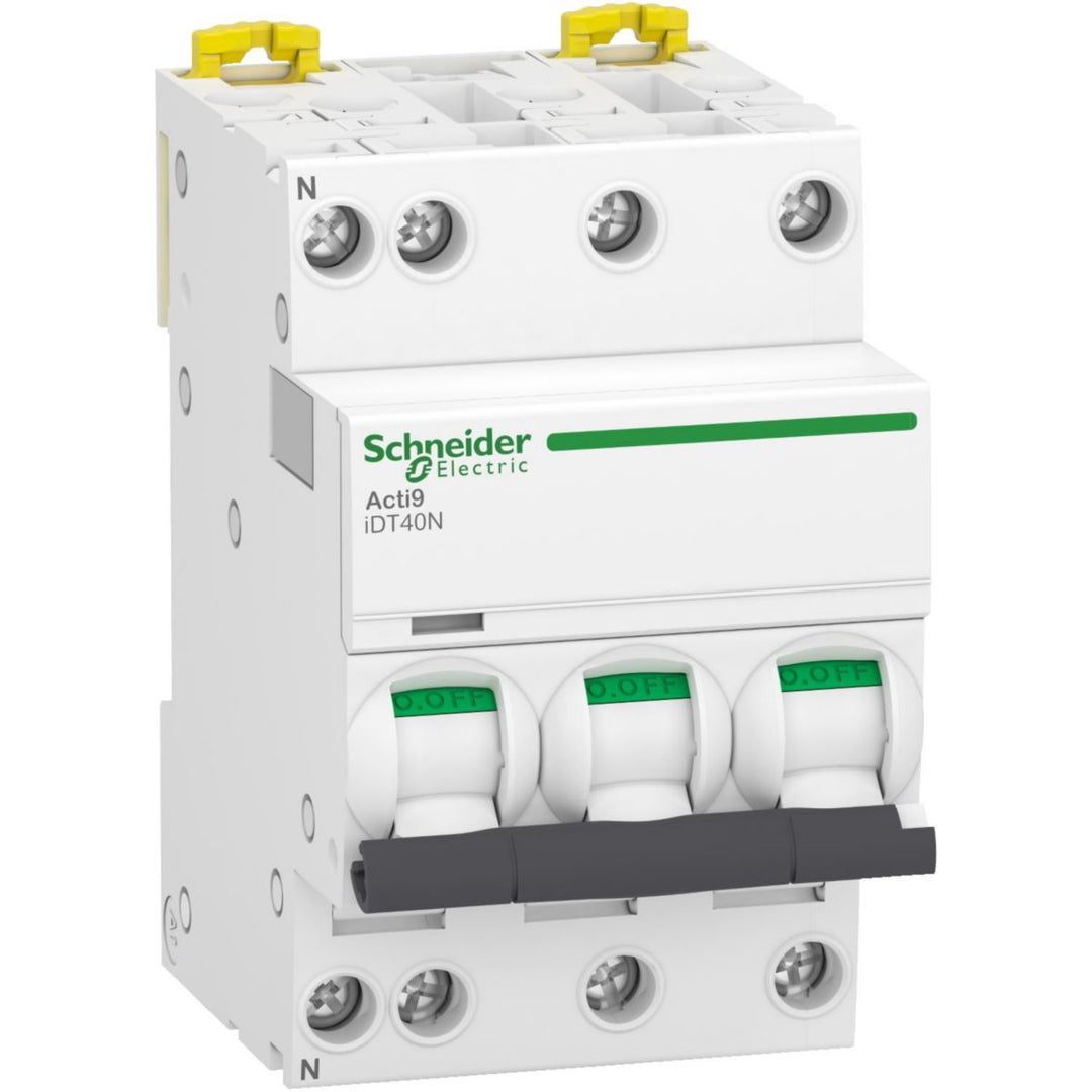 Schneider Electric Acti9 iDT40N Leitungsschutzschalter 3P+N, 20 A, D-Charakteristik, 10 kA, 6 TE