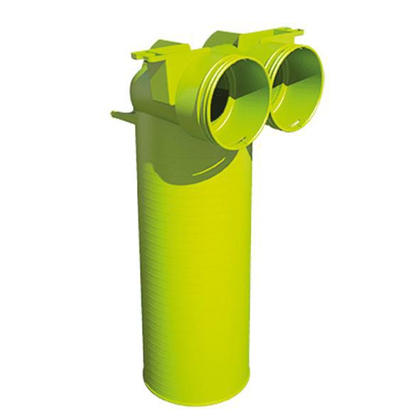 T-Stück 90° für Rundventil DN 125, Rundrohrsystem AE48C