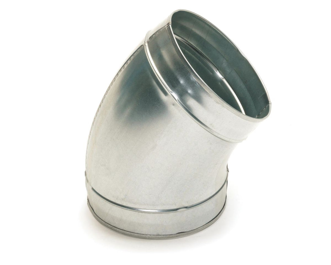 Bogen 45° verzinkt, tiefgezogen, Ø 125 mm