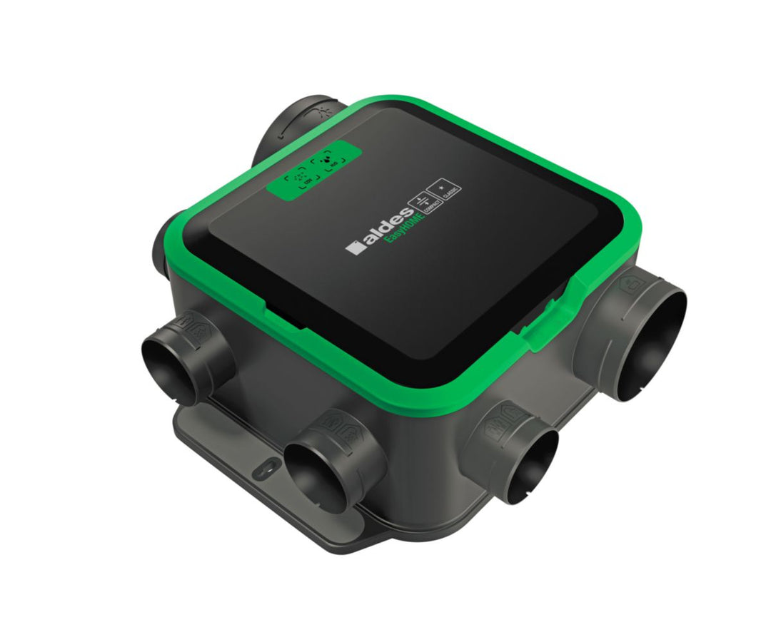 Aldes EasyHOME PureAIR Compact Premium Abluftgerät mit Schadstoffsensorik (VOC, CO2, H2O), EC-Motor