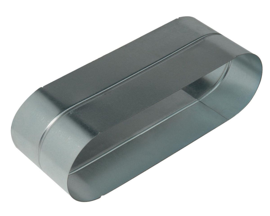 Flachoval-Muffe verzinkt RFO, Länge 360 mm x Höhe 80 mm
