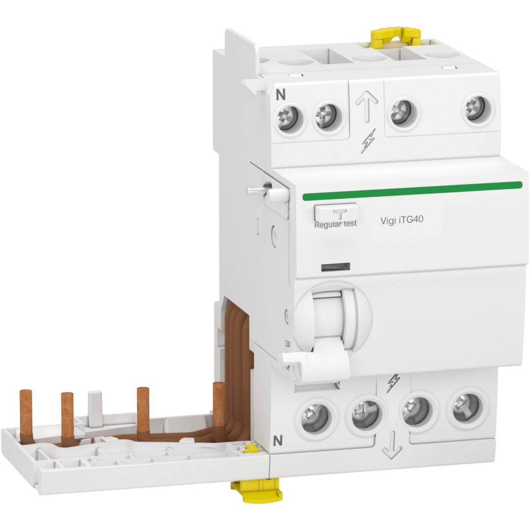 Schneider Electric Acti9 iTG40 Vigi Fehlerstromschutzmodul 3P+N 25 A 30 mA Typ AC, 6 Teilungseinheiten
