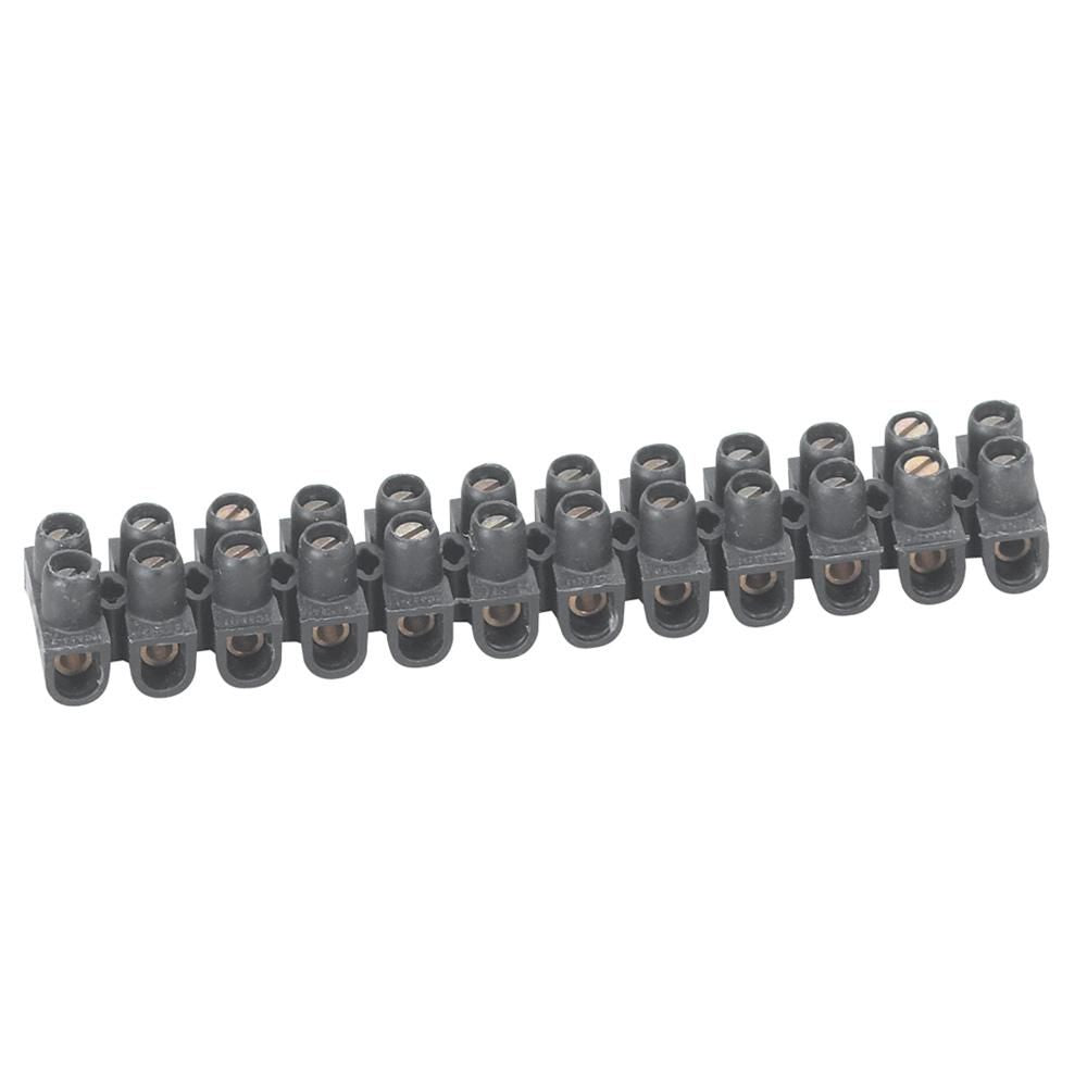 Legrand Nylbloc Klemmleiste schwarz, 6 mm²