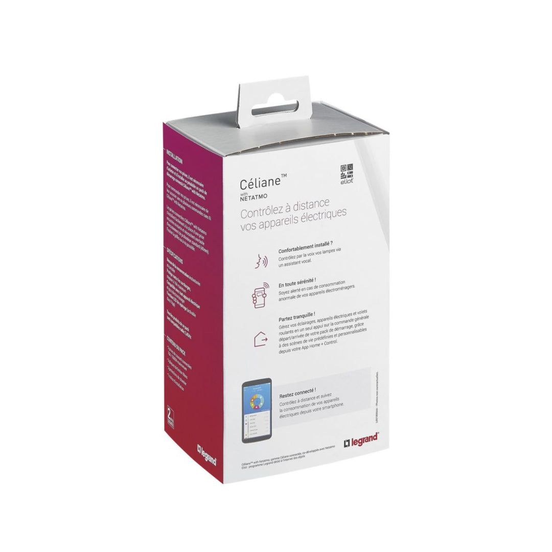Legrand Céliane with Netatmo Erweiterungspack 3 vernetzte Steckdosen weiß