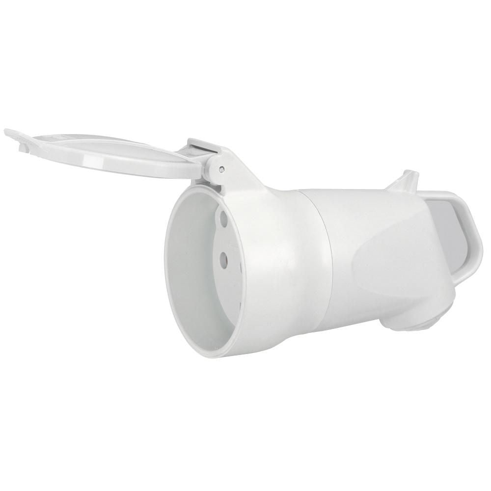 Legrand Plexo Kabelkupplung 32 A 3P+N+T, IP44, IK08, Griff mit seitlichem Abgang, grau