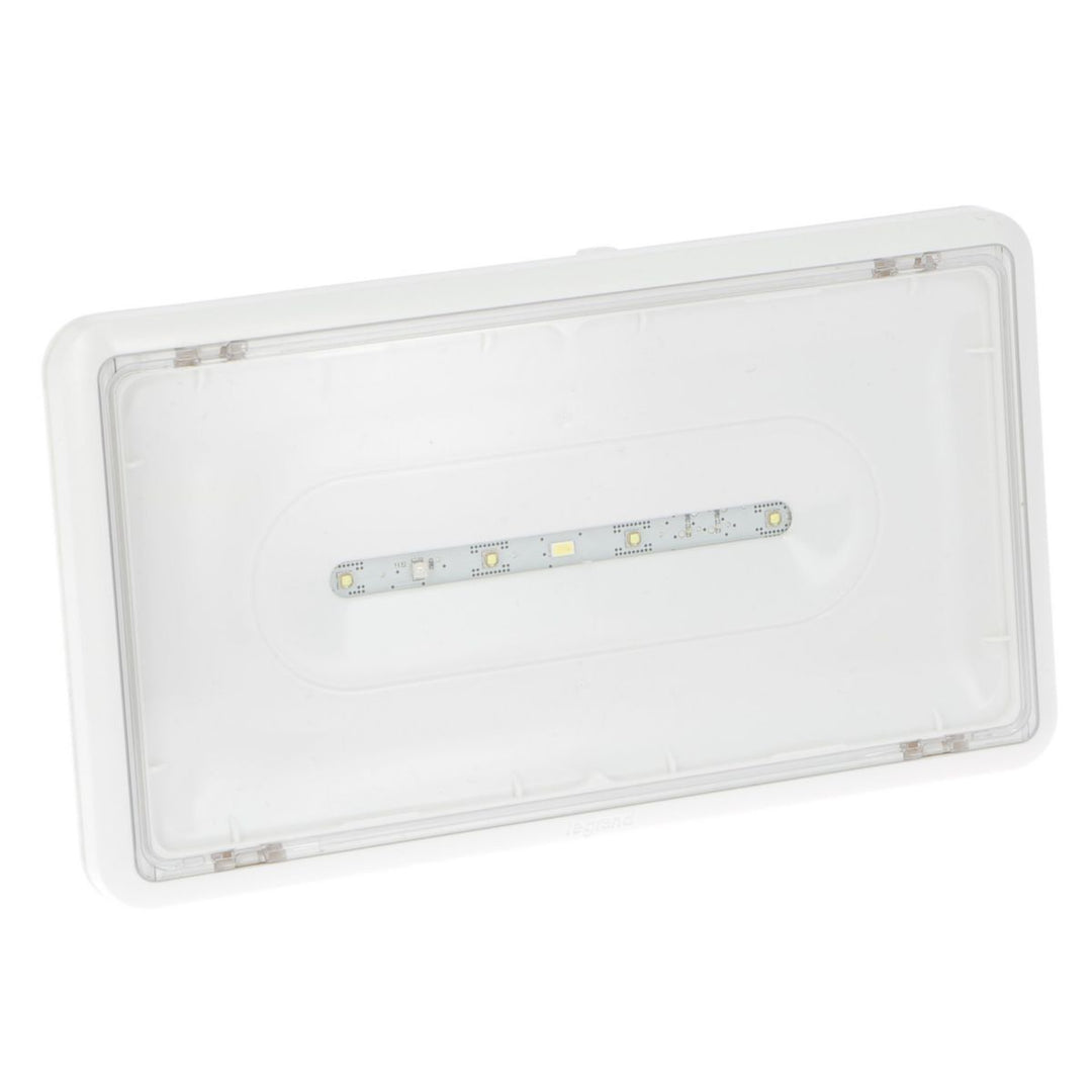 Legrand Anti-Panik-Notleuchte SATI vernetzt, Aufputz, IP43, IK07, Kunststoff