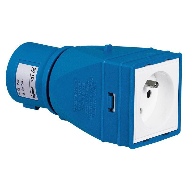 Legrand Hypra Adapter Industrie/Haushalt IP40 für Steckdose 2P+E 16 A