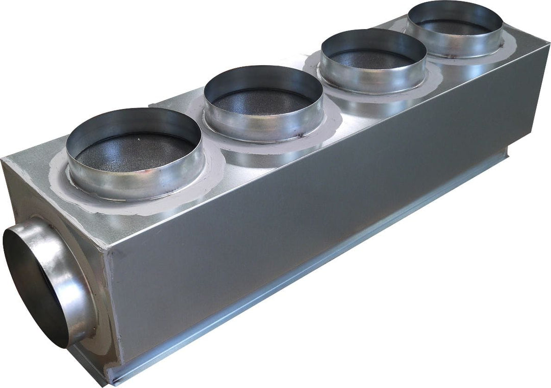 Isoliertes Zuluft-Plenum M1 Größe M für Kanalgeräte PEAD-RP / 60 / 71JAQ und PEAD-SP71JA, 5 x 200 + 1 x 250