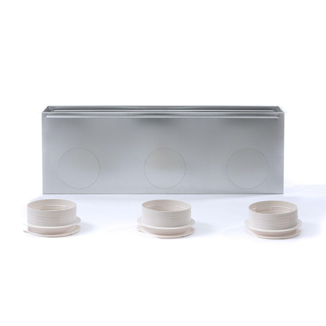 Zuluft-Plenum Stahl für Linear-Gitter 800 x 150 mm