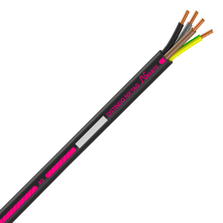 Nexans Distingo NX'Tag Kabel U-1000 R2V 4G1,5, starr, Ring 100 m