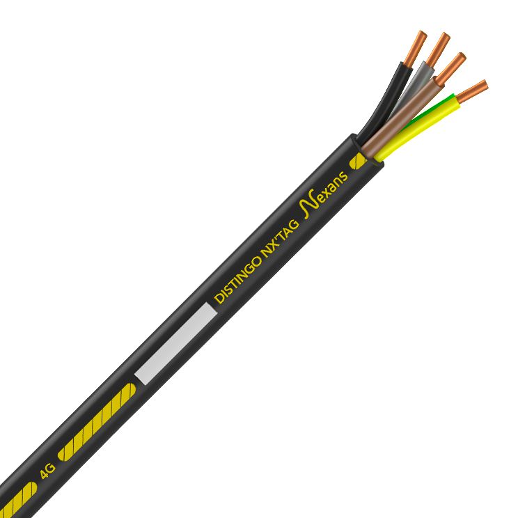 Nexans Distingo NX'Tag Kabel U-1000 R2V 4G2,5, starr, 50 m Ring