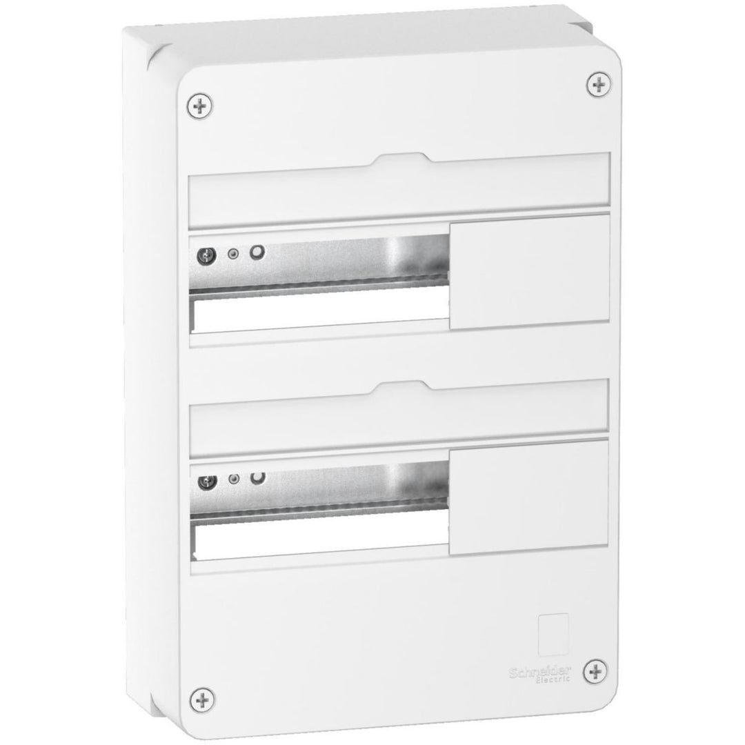 Schneider Electric Resi9 Kleinverteiler 2 Reihen à 13 Module, ohne Tür, weiß RAL 9003, 63 A
