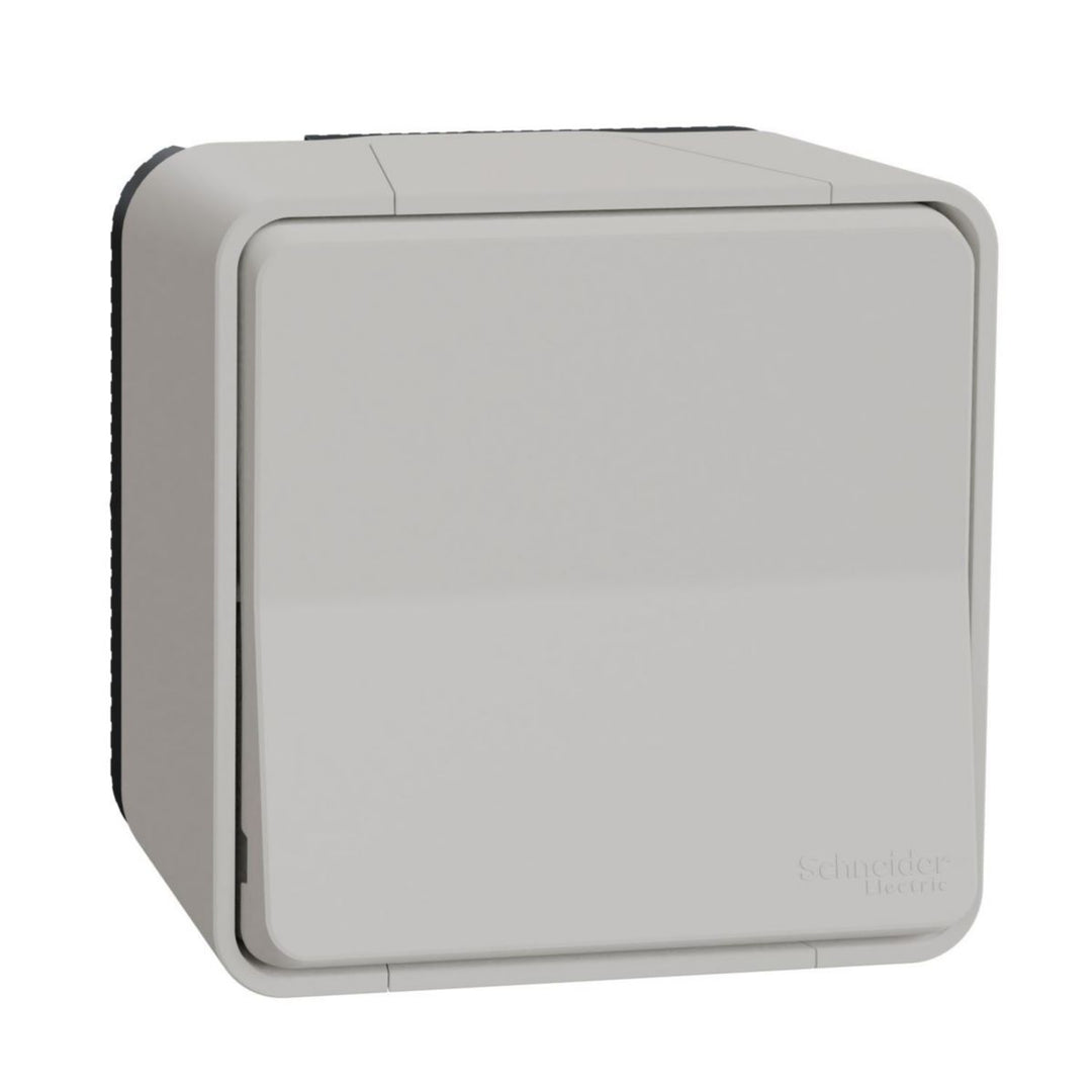 Schneider Electric Mureva Styl Wechselschalter Aufputz IP55, IK08, weiß, komplett