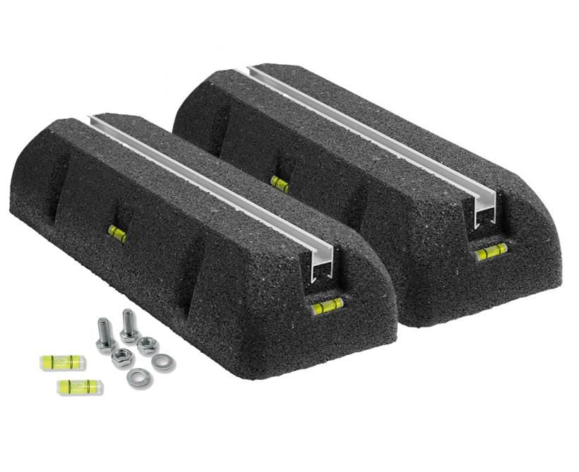Gummi-Bodenträger SUMO 1000 mm mit kleiner Schiene