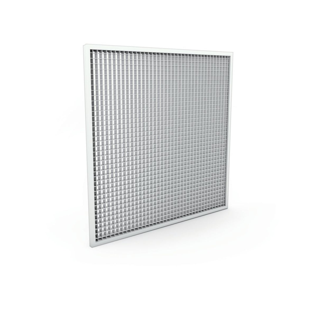 Rückluftgitter AU780 mit festem Gitterraster, 594x594 mm, Aluminium