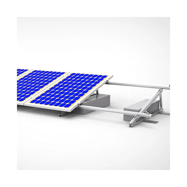 Xiamen Angels Solar Energy Co.,Ltd - Montagesysteme - AS Flat Roof Triangle Ballasted Support AS Flat Roof Triangle Ballasted Support - Art. 9047