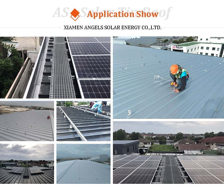 Xiamen Angels Solar Energy Co.,Ltd - Montagesysteme - AS  L Feet Kit Metal Roof Solar Mounting System AS  L Feet Kit L Foot Roof - Art. 7565
