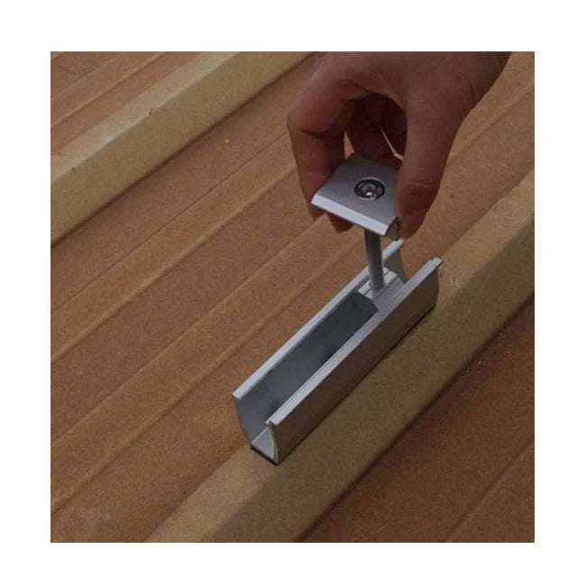 Xiamen Angels Solar Energy Co.,Ltd - Montagesysteme - AS Short Rail U Shape Mini Rails Roof Mounting AS Short Rail U Shape Mini Rails Roof Mounting - Art. 8326