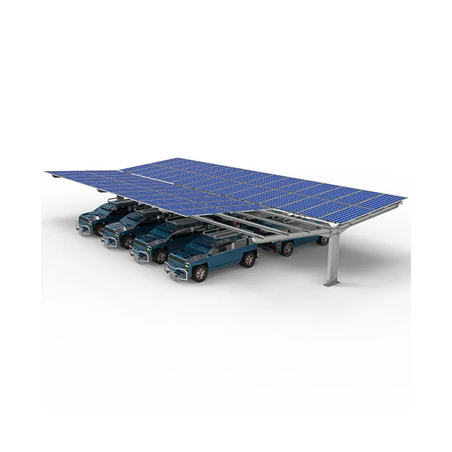 Xiamen Angels Solar Energy Co.,Ltd - Montagesysteme - AS Steel Solar Carport Double Mounting AS Steel Solar Carport Double Mounting - Art. 9179