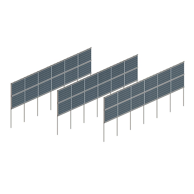 Xiamen Angels Solar Energy Co.,Ltd - Montagesysteme - AS Vertical Bifacial Solar Fence Plant AS Vertical Bifacial Solar Fence Plant - Art. 9043