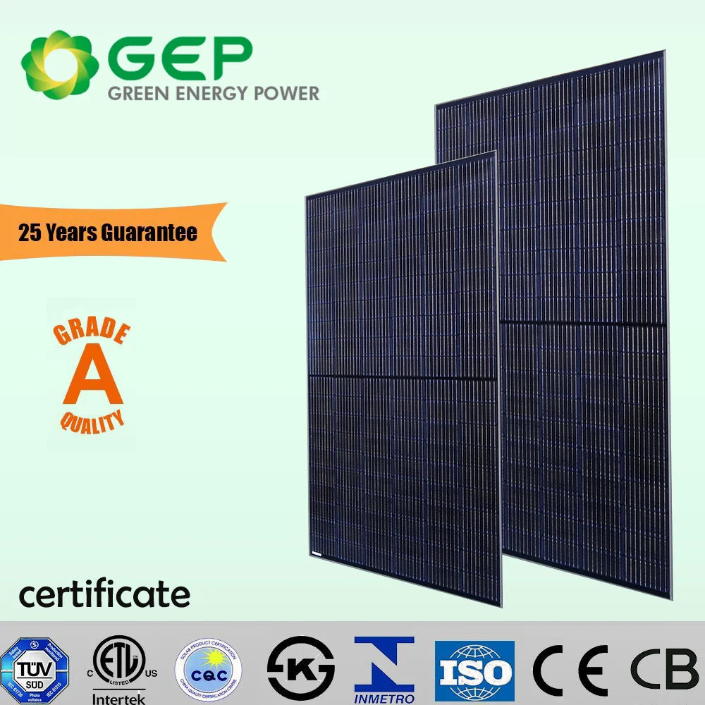 Jiangsu Green Energy Power Technology Co., Ltd. (GEP-Solar Manufacturing) - Solarmodul - ATLAS Series (Black) 455-470W 120HC - N Type GEP-BfMc455MH - Art. 201535