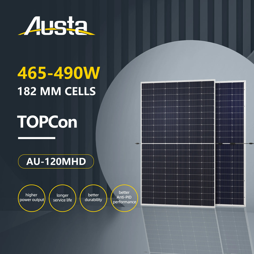 Austa Energy - Solarmodul - AU-120MHD (182) 465-490W AU465-30V-MHD - Art. 217114