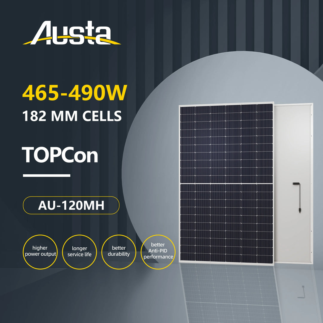 Austa Energy - Solarmodul - AU-120MH (182) 465-490W AU475-30V-MH - Art. 217110