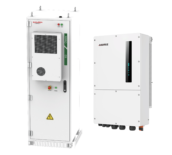 AXITEC + SUNWODA Solarspeicher OASIS 60, Outdoor + AXIhycon 29.9H