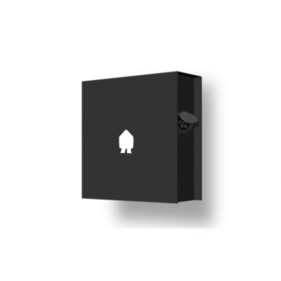 Smappee EV Wall Black – 22 kW 3-Fase Ladestation met Socket & P1 Poort