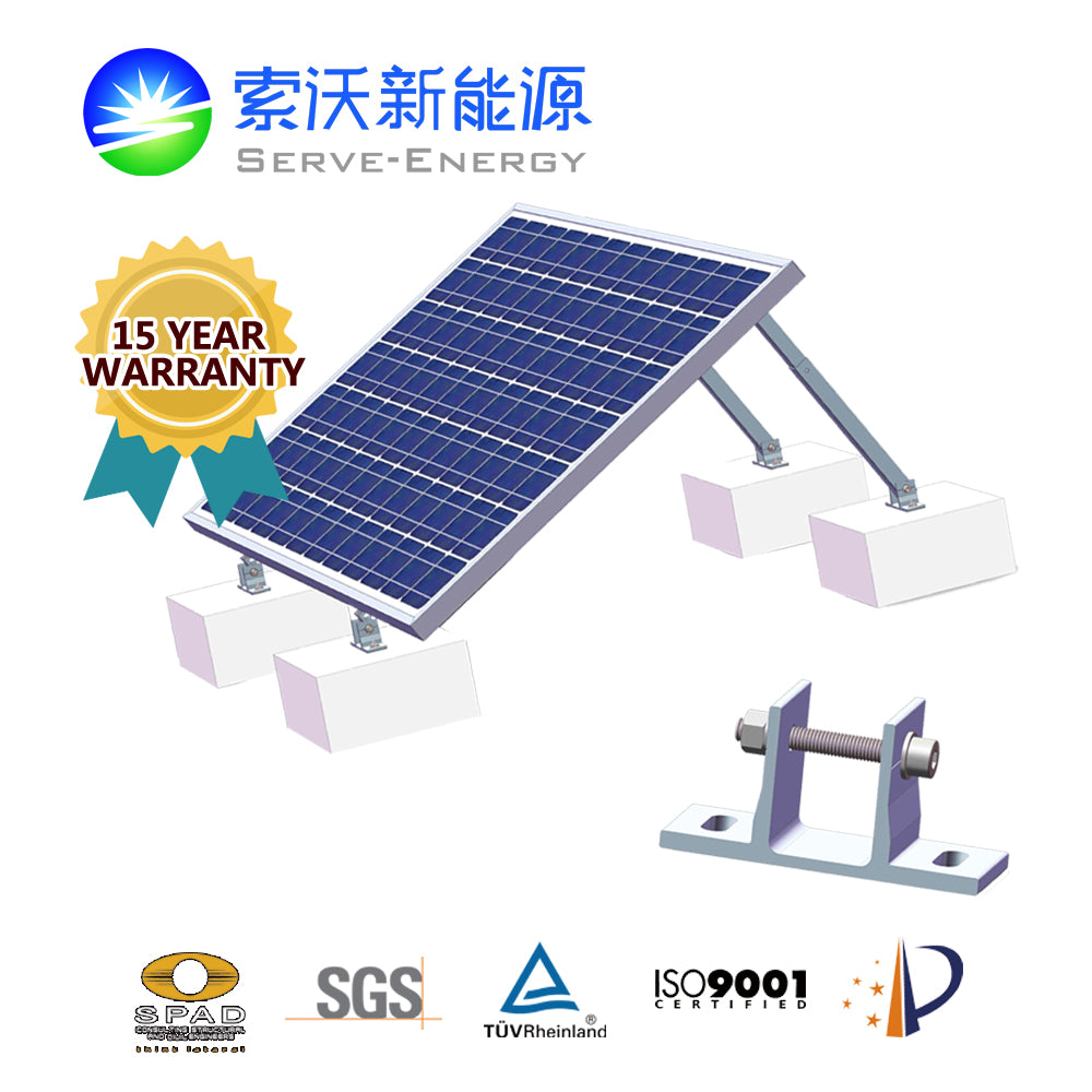 Adjustable Aluminum PV Mounting System STTS® SFlat Adjustable Leg - Art. 6083