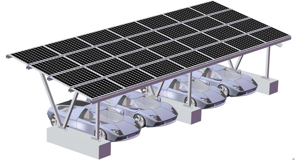 All-aluminum Carport Mounting System - A2 All-aluminum Carport Mounting System - A2 - Art. 2481