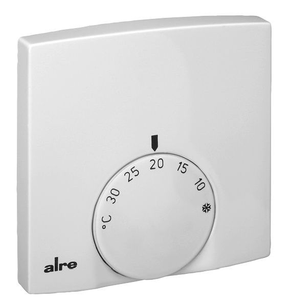 Alre AP-Raumtemperaturregler flach RTBSB-201.000 5-30°C Öffner RAL9016