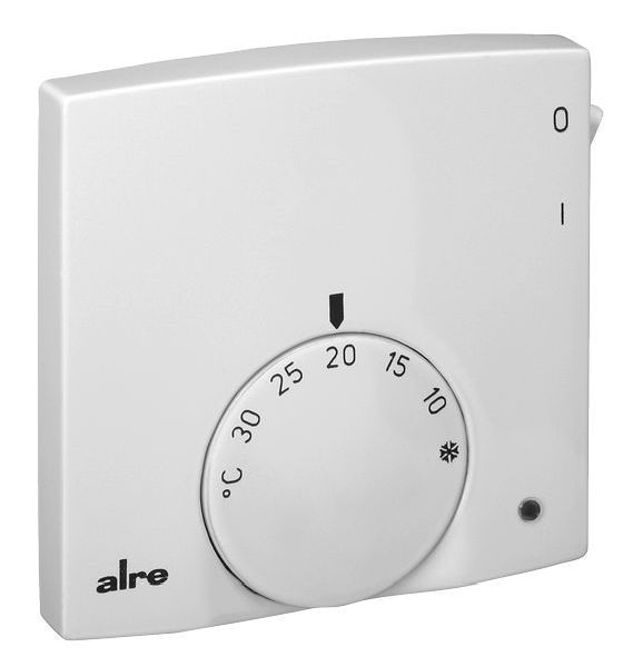 Alre AP-Raumtemperaturregler flach RTBSB-201.062 5-30°C m.Schalter EIN/AUS