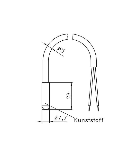 Alre Bodenfühler HF-8/4-K2 4M für Fussbodenregler