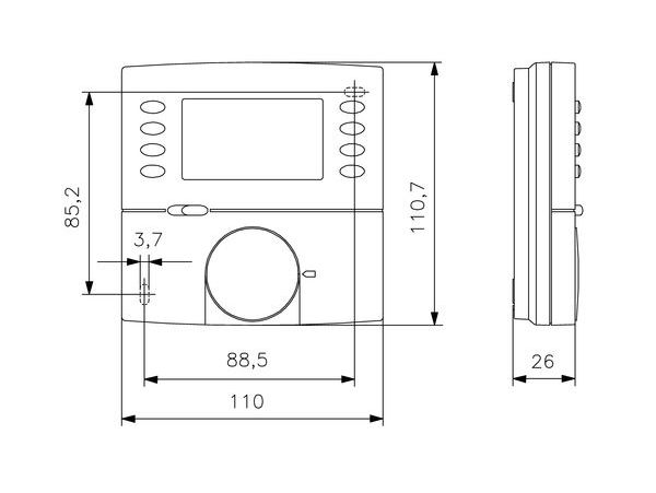 Alre Fussbodentemperatrurregler HTRRBu110.021 elektronisch mit Uhr