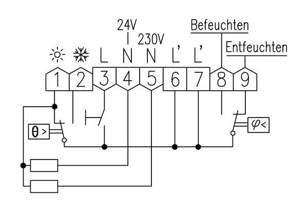 Alre Hygro-Thermostat RKDSB-171.000 Ausseneinstellung