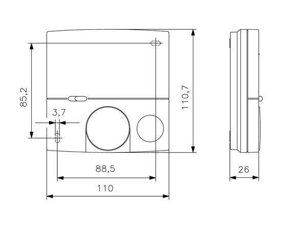 Alre Hygro-Thermostat RKDSB-171.000 Ausseneinstellung
