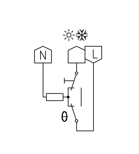 Alre UP-Raumtemperaturregler FTR101.065#00 5-30°C Heizen/Kühlen