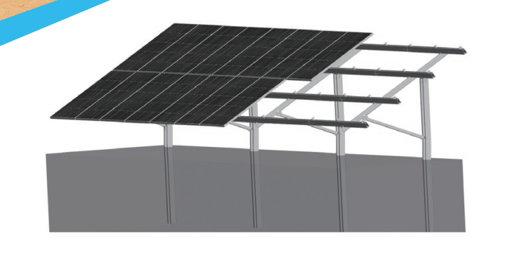 Alu-pile ground mounting system Pile ground mounting system - Art. 4713